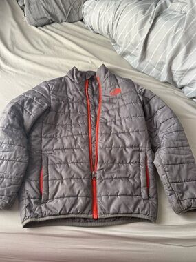 The North Face Kids Gray Puffer Jacket medium 10/12